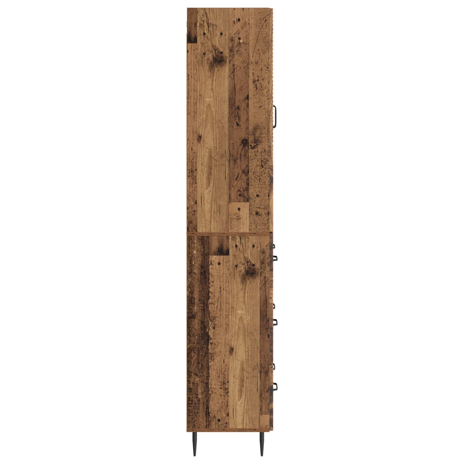 Kastenset 2 pcs Oud hout 66 x 34,5 x 90 cm Bewerkt hout