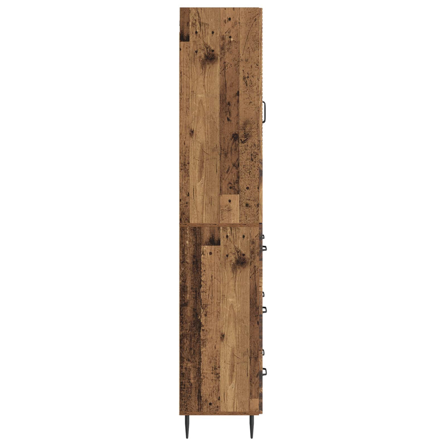 Kastenset 2 pcs Oud hout 66 x 34,5 x 90 cm Bewerkt hout