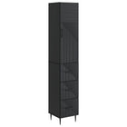 Kastenset 2 stuks zwart 33x34.5x90 cm