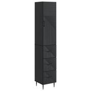 Kastenset 2 stuks zwart 33x34.5x90 cm
