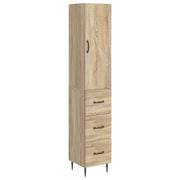 Kastenset 2 stuks Sonoma Eiken 33x34,5x90 cm bewerkt hout