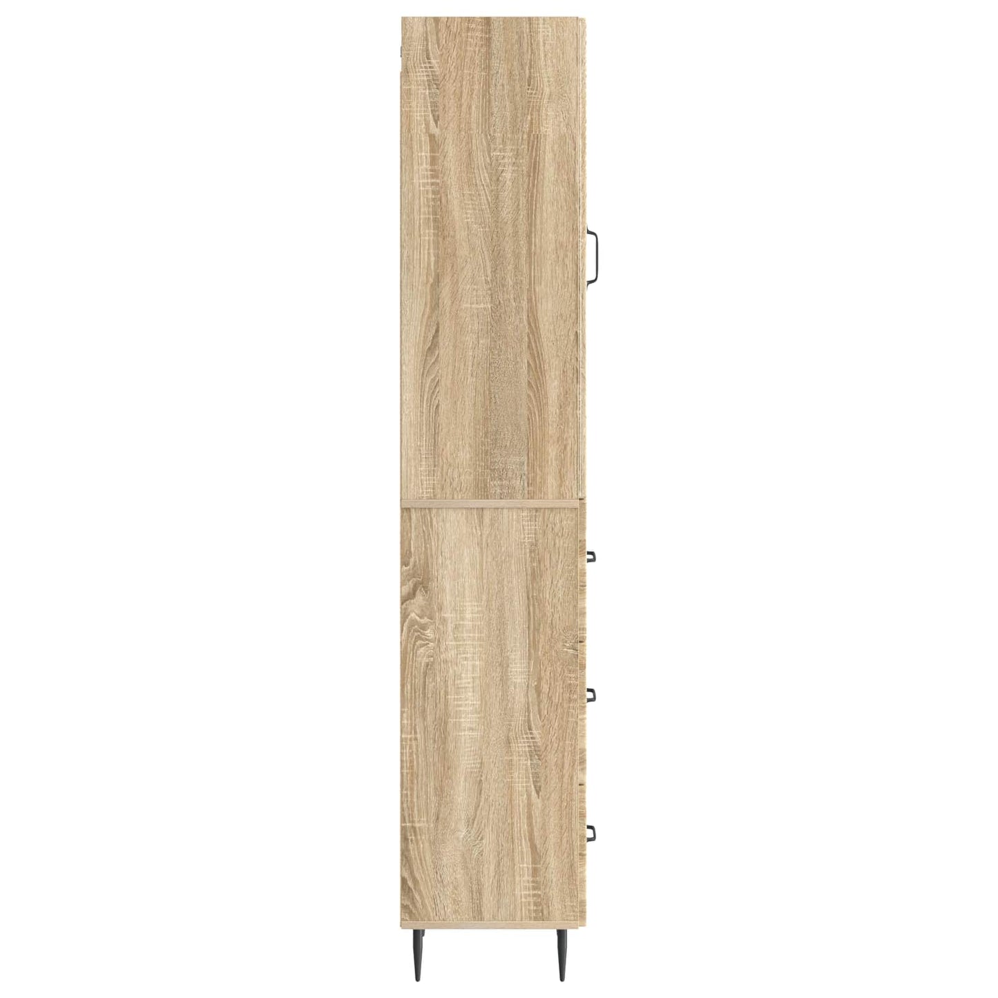 Kastenset 2 pcs Sonoma Eiken 33 x 34,5 x 90 cm Bewerkt hout