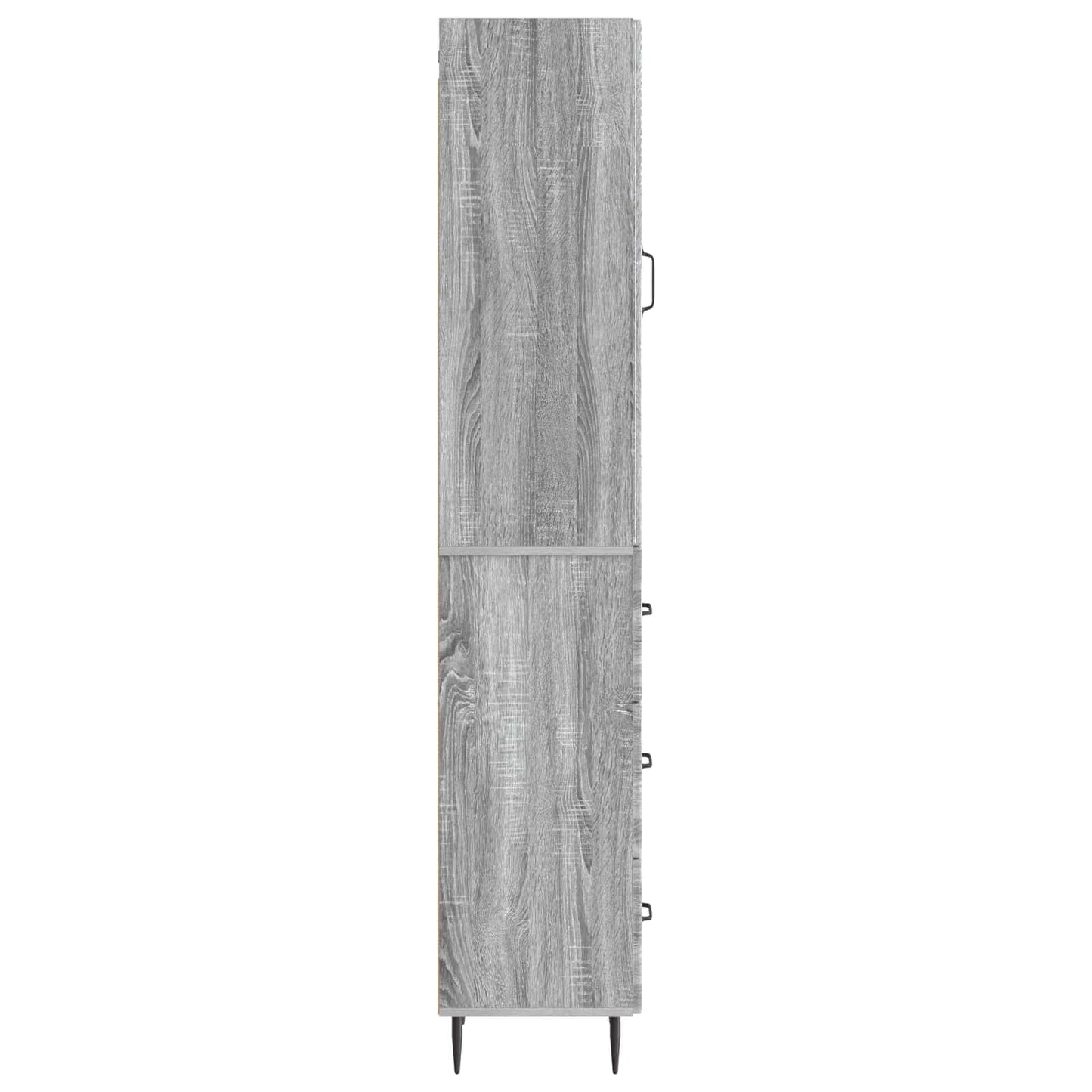 Kastenset 2 pcs Grijs Sonoma 33 x 34,5 x 90 cm Bewerkt hout