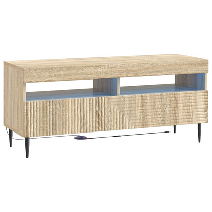 3-delige LED TV-kast Sonoma Eiken Bewerkt hout