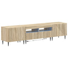 3-delige LED TV-kast Sonoma Eiken Bewerkt hout