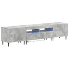 3-delige LED TV-kast Betongrijs Bewerkt hout