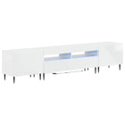 3-delige LED TV-kast Hoogglans Wit Bewerkt hout