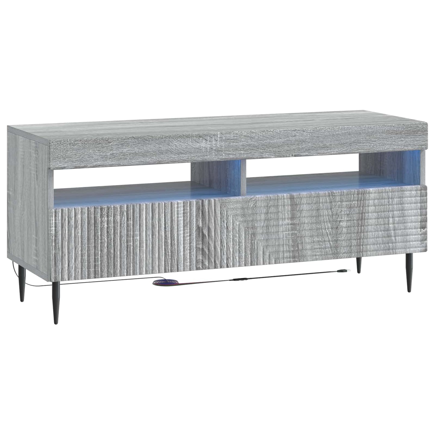 3-delige LED TV-kast Grijs Sonoma Bewerkt hout