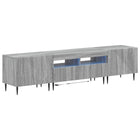 3-delige LED TV-kast Grijs Sonoma Bewerkt hout