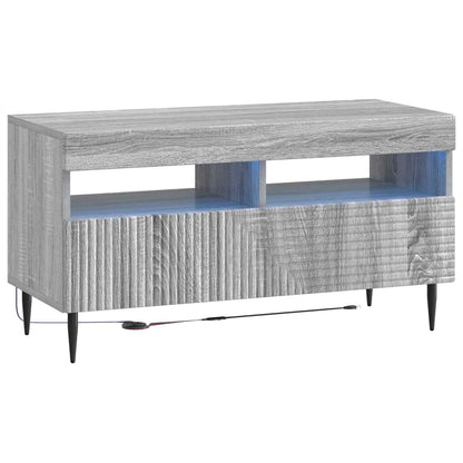 3-delige LED TV-kast Grijs Sonoma Bewerkt hout
