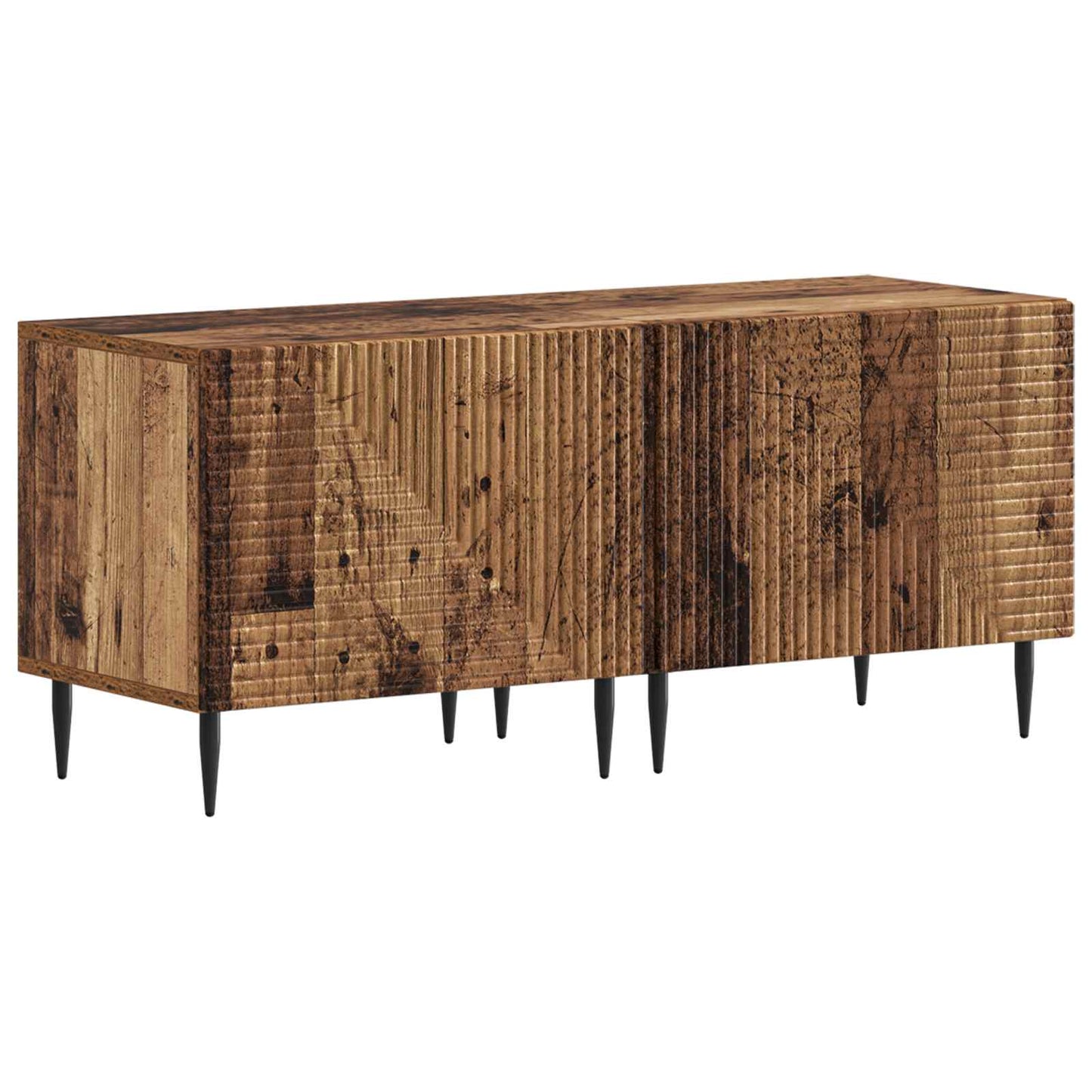 3-delige LED TV-kast Oud hout Bewerkt hout