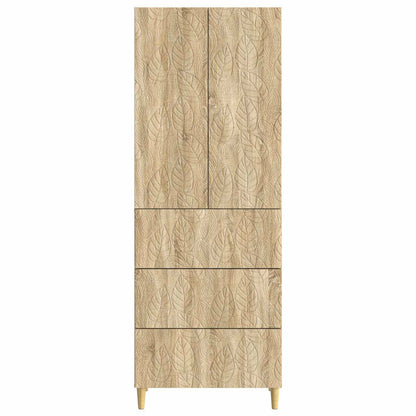 Kastenset 2 pcs Sonoma Eiken 66 x 34,5 x 90 cm Bewerkt hout
