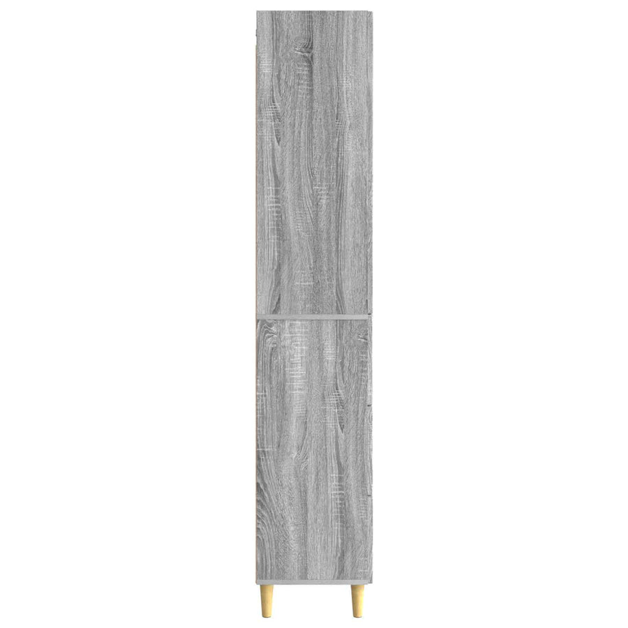 Kastenset 2 pcs Grijs Sonoma 66 x 34,5 x 90 cm Bewerkt hout