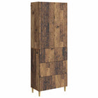 Kastenset 2 stuks 66x34,5x90 cm bewerkt hout