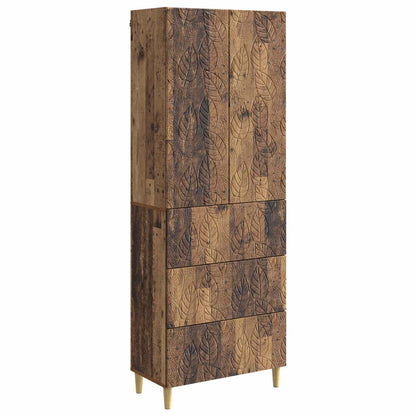 Kastenset 2 pcs Oud hout 66 x 34,5 x 90 cm Bewerkt hout