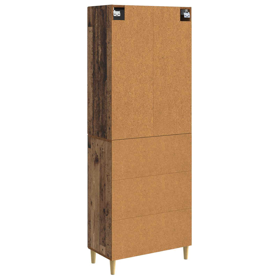 Kastenset 2 pcs Oud hout 66 x 34,5 x 90 cm Bewerkt hout
