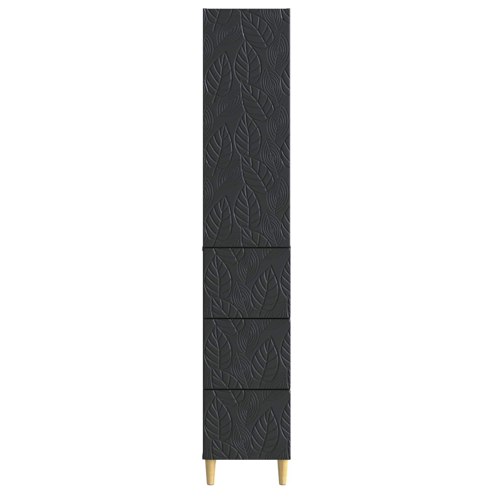 Kastenset 2 pcs Zwart 33 x 34,5 x 90 cm Bewerkt hout