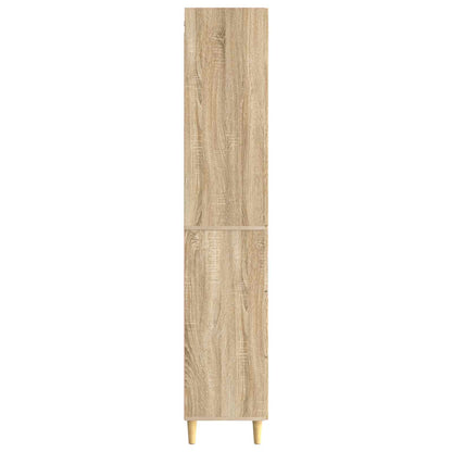 Kastenset 2 pcs Sonoma Eiken 33 x 34,5 x 90 cm Bewerkt hout