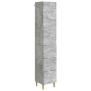 Kastenset 2 stuks 33x34,5x90 cm betongrijs bewerkt hout
