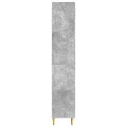 Kastenset 2 pcs Betongrijs 33 x 34,5 x 90 cm Bewerkt hout