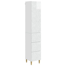 Kastenset 2 pcs Hoogglans Wit 33 x 34,5 x 90 cm Bewerkt hout