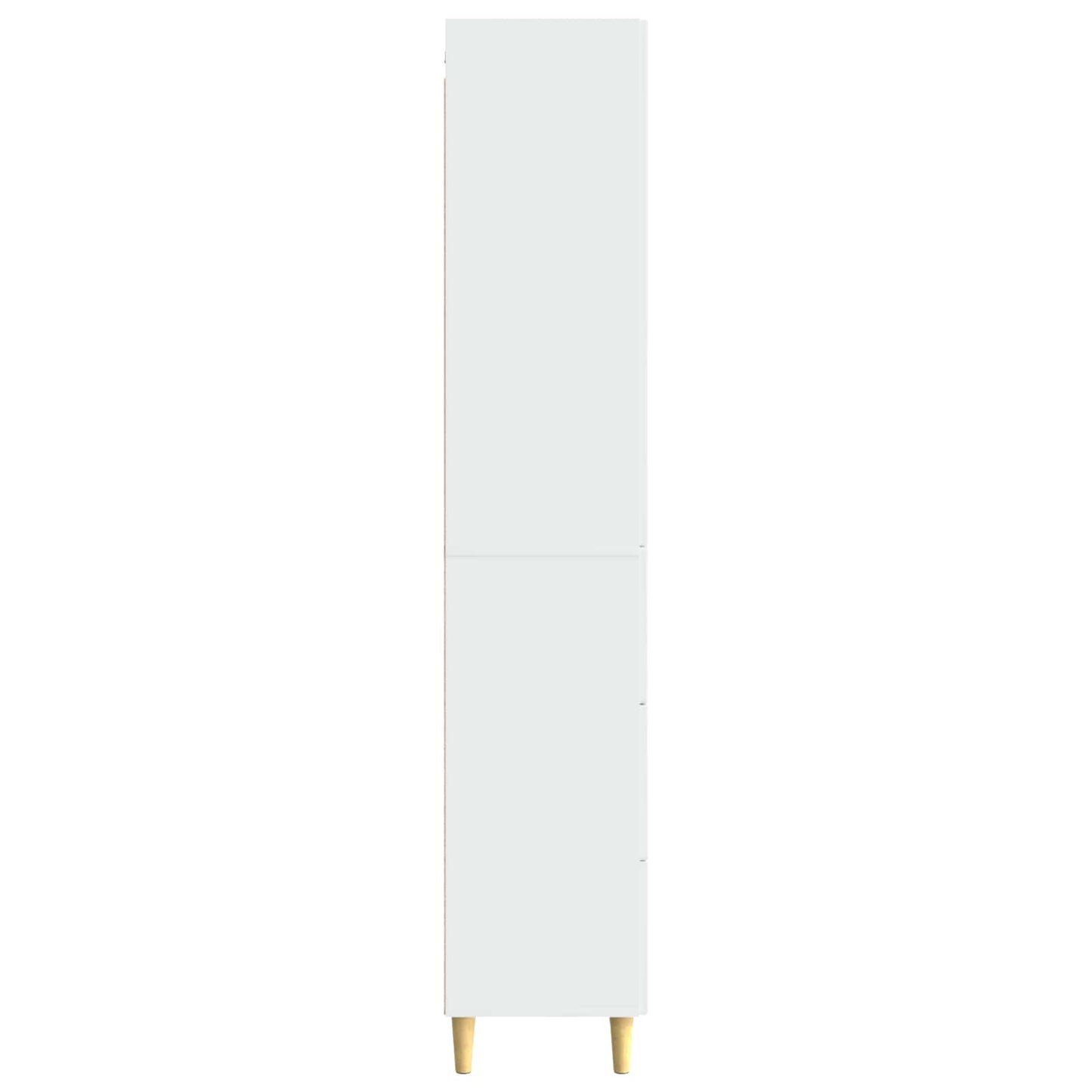 Kastenset 2 pcs Hoogglans Wit 33 x 34,5 x 90 cm Bewerkt hout