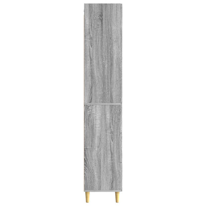 Kastenset 2 pcs Grijs Sonoma 33 x 34,5 x 90 cm Bewerkt hout