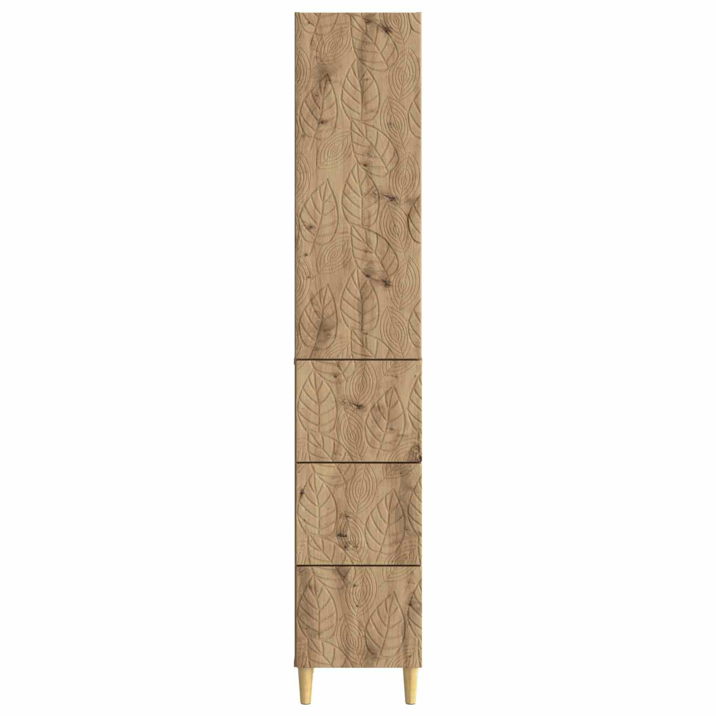 Kastenset 2 pcs Artisanaal eiken 33 x 34,5 x 90 cm Bewerkt hout