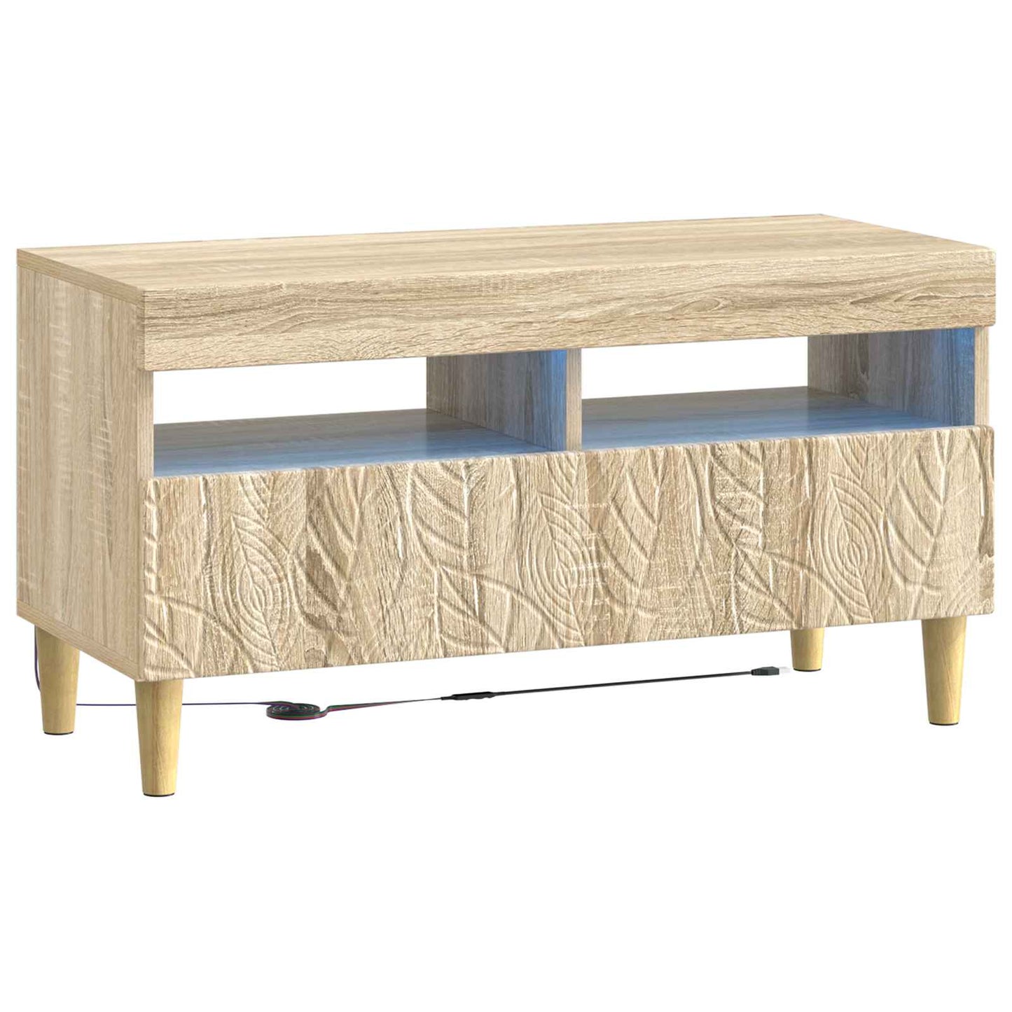5-delige LED TV-kast Sonoma Eiken Bewerkt hout