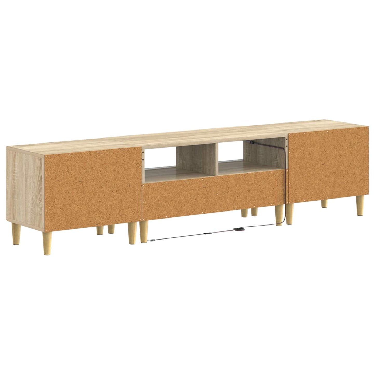 5-delige LED TV-kast Sonoma Eiken Bewerkt hout