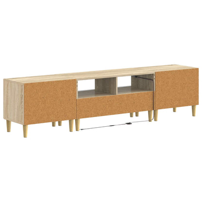 5-delige LED TV-kast Sonoma Eiken Bewerkt hout