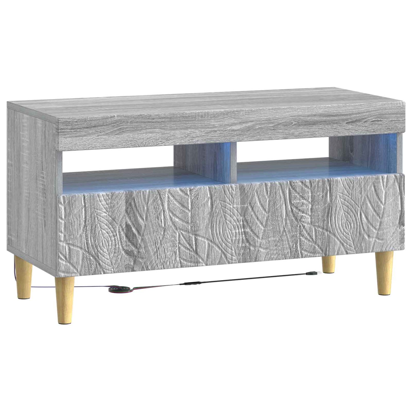 5-delige LED TV-kast Grijs Sonoma Bewerkt hout
