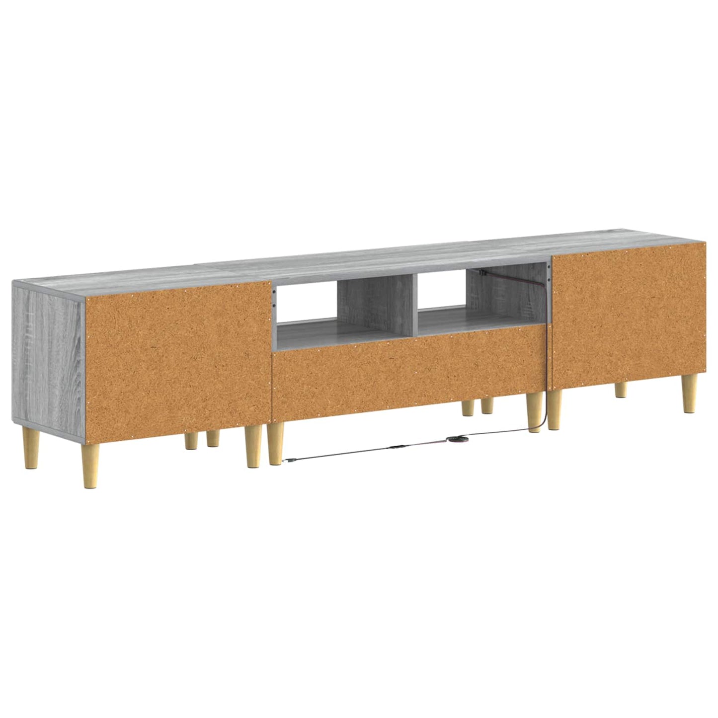 5-delige LED TV-kast Grijs Sonoma Bewerkt hout
