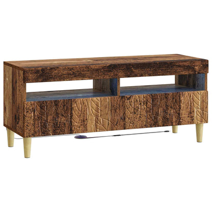 5-delige LED TV-kast Oud hout Bewerkt hout