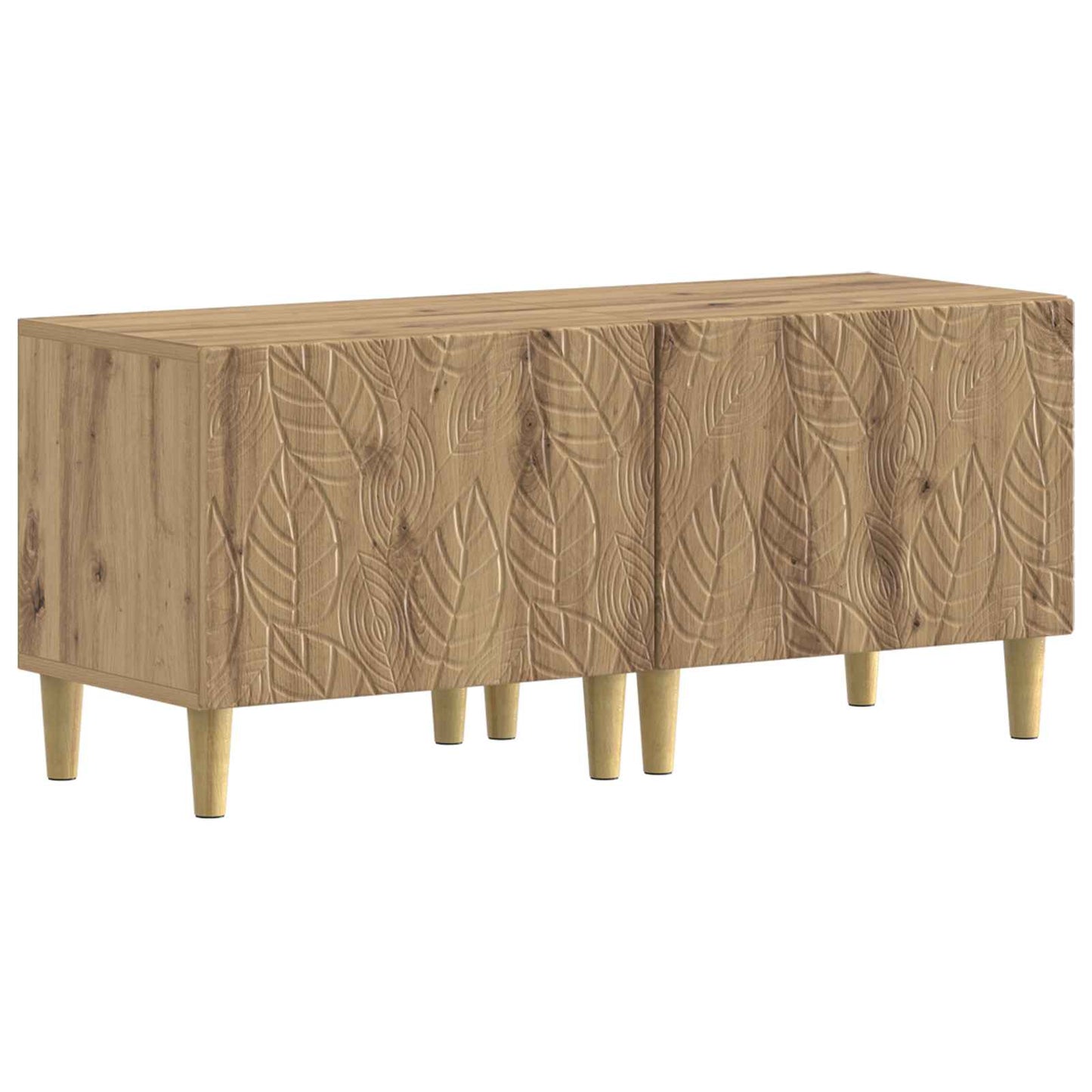 5-delige LED TV-kast Artisanaal eiken Bewerkt hout