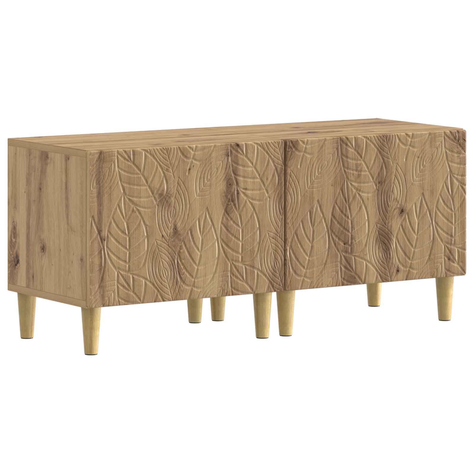 5-delige LED TV-kast Artisanaal eiken Bewerkt hout