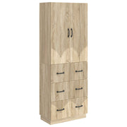 Kastenset 2 stuks 66x34,5x87 cm sonoma eiken