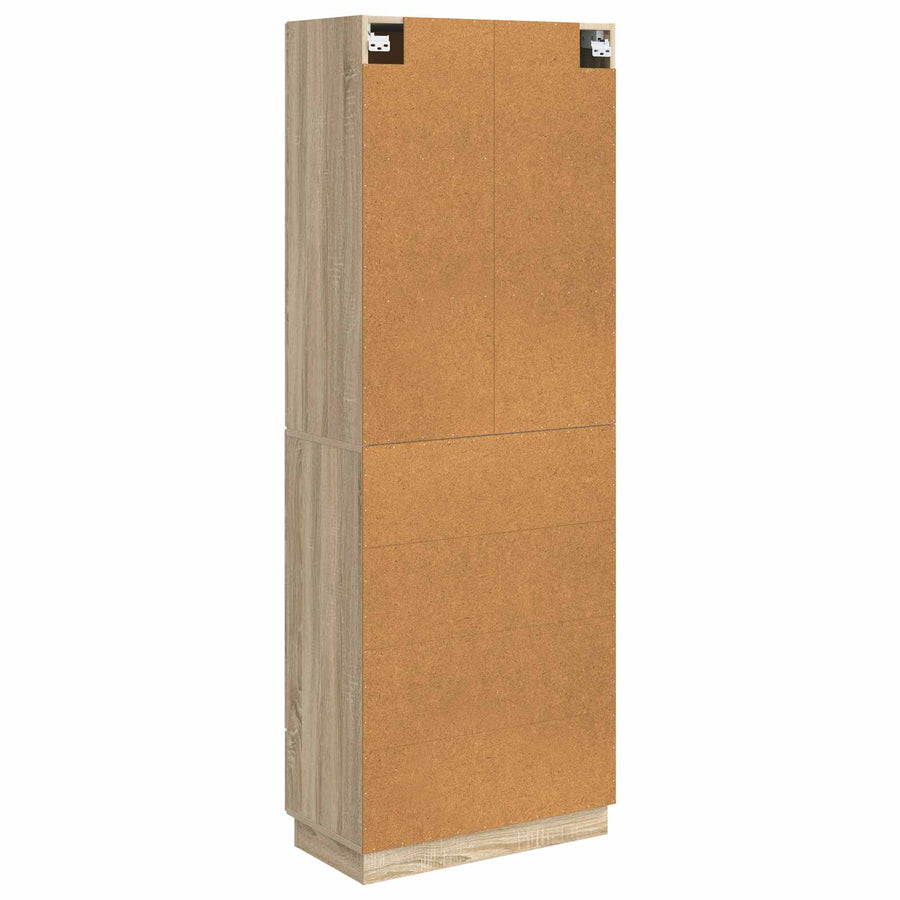 Kastenset 2 pcs Sonoma Eiken 66 x 34,5 x 87 cm Bewerkt hout
