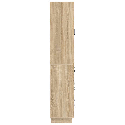 Kastenset 2 pcs Sonoma Eiken 66 x 34,5 x 87 cm Bewerkt hout