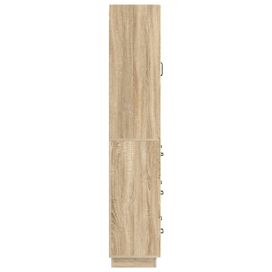 Kastenset 2 pcs Sonoma Eiken 66 x 34,5 x 87 cm Bewerkt hout