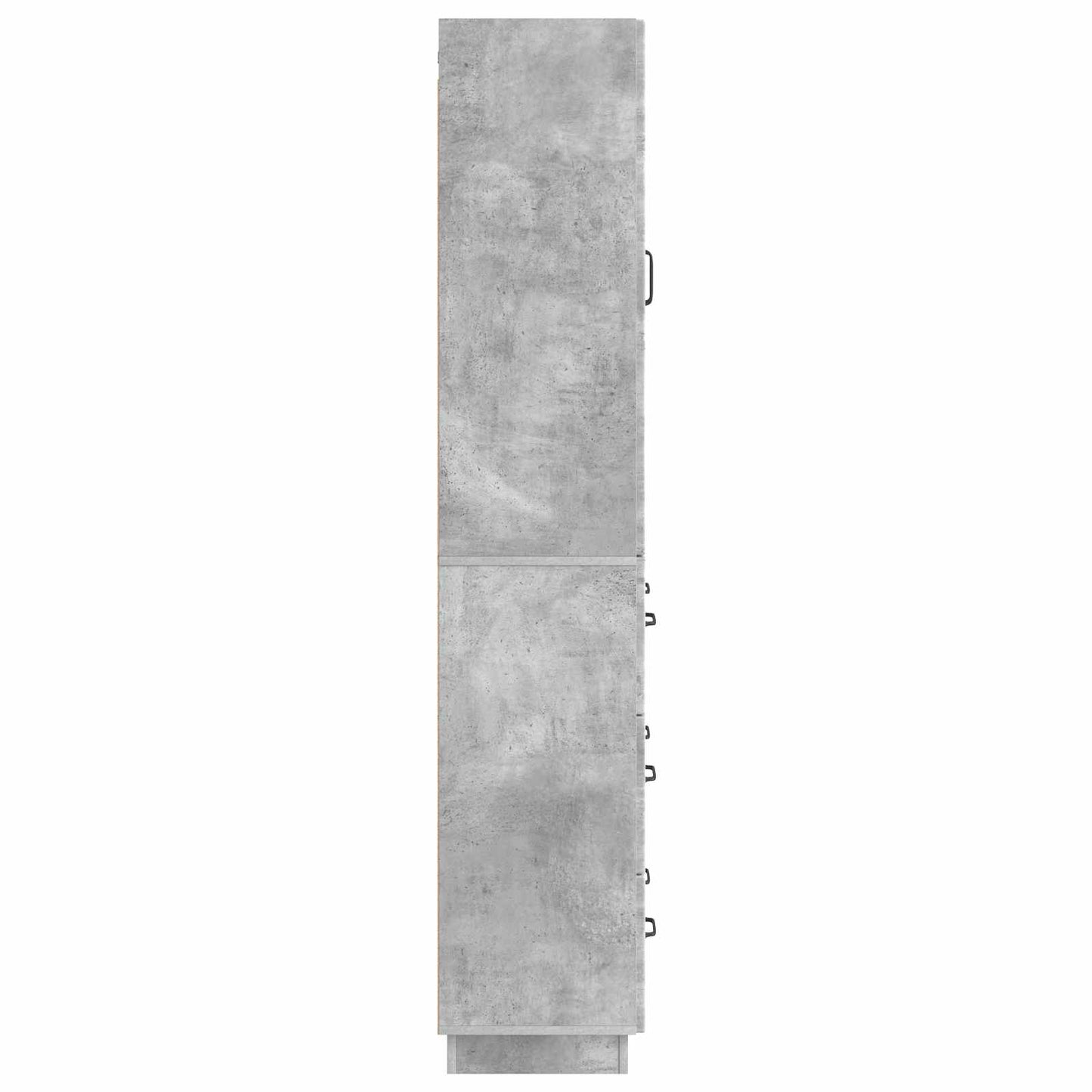 Kastenset 2 pcs Betongrijs 66 x 34,5 x 87 cm Bewerkt hout