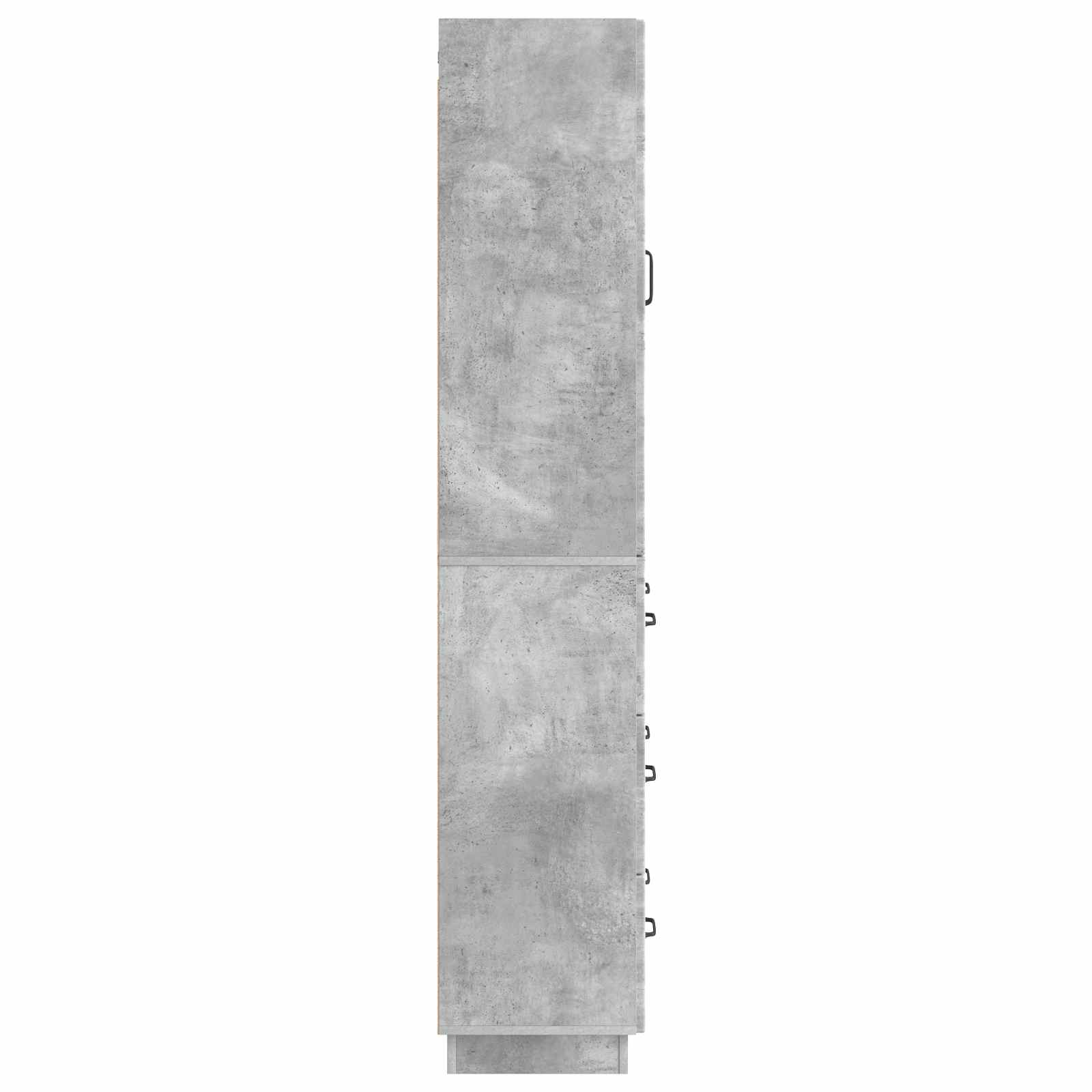 Kastenset 2 pcs Betongrijs 66 x 34,5 x 87 cm Bewerkt hout