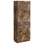 Kastenset 2 stuks gerookt eiken 66x34,5x87 cm