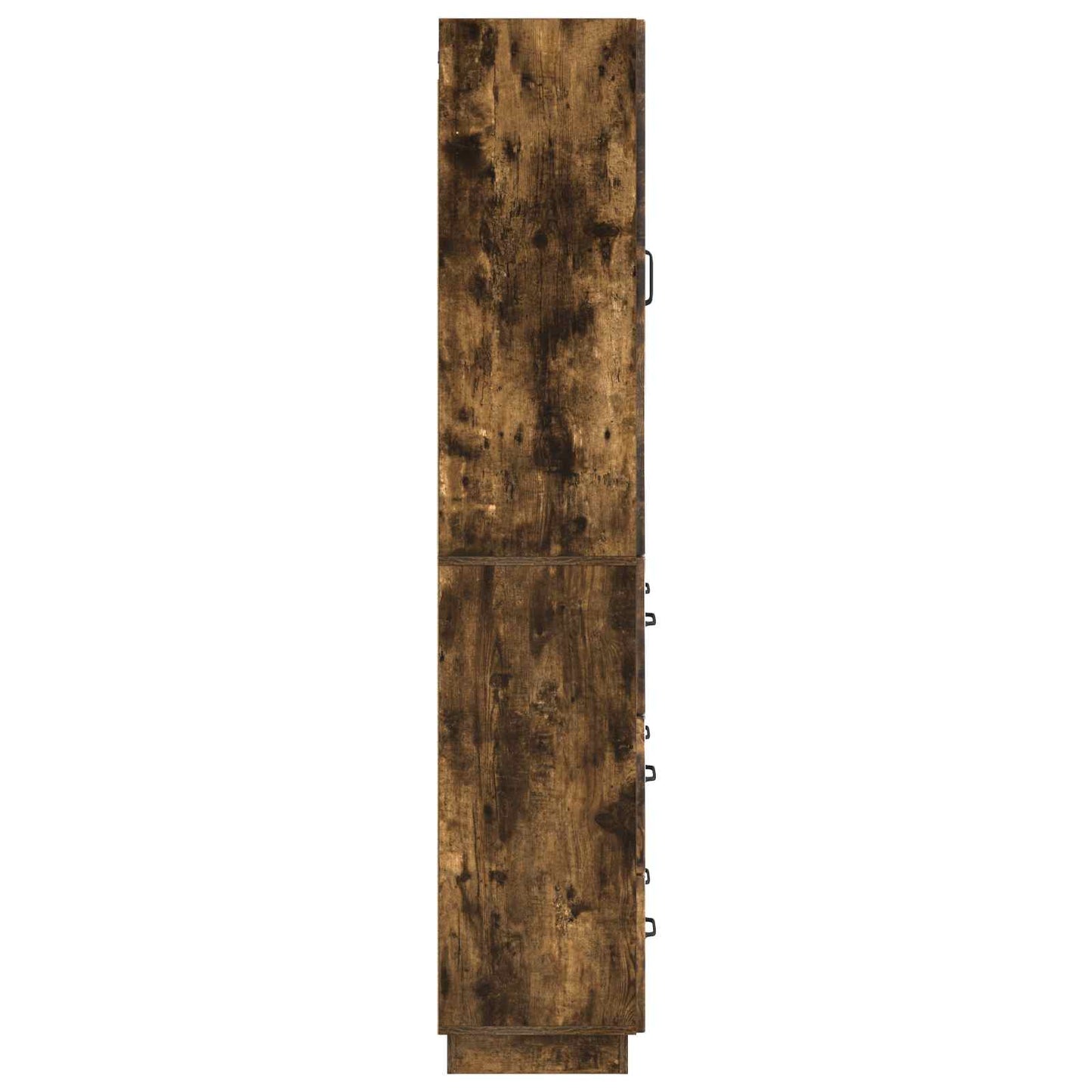 Kastenset 2 pcs Gerookt eiken 66 x 34,5 x 87 cm Bewerkt hout