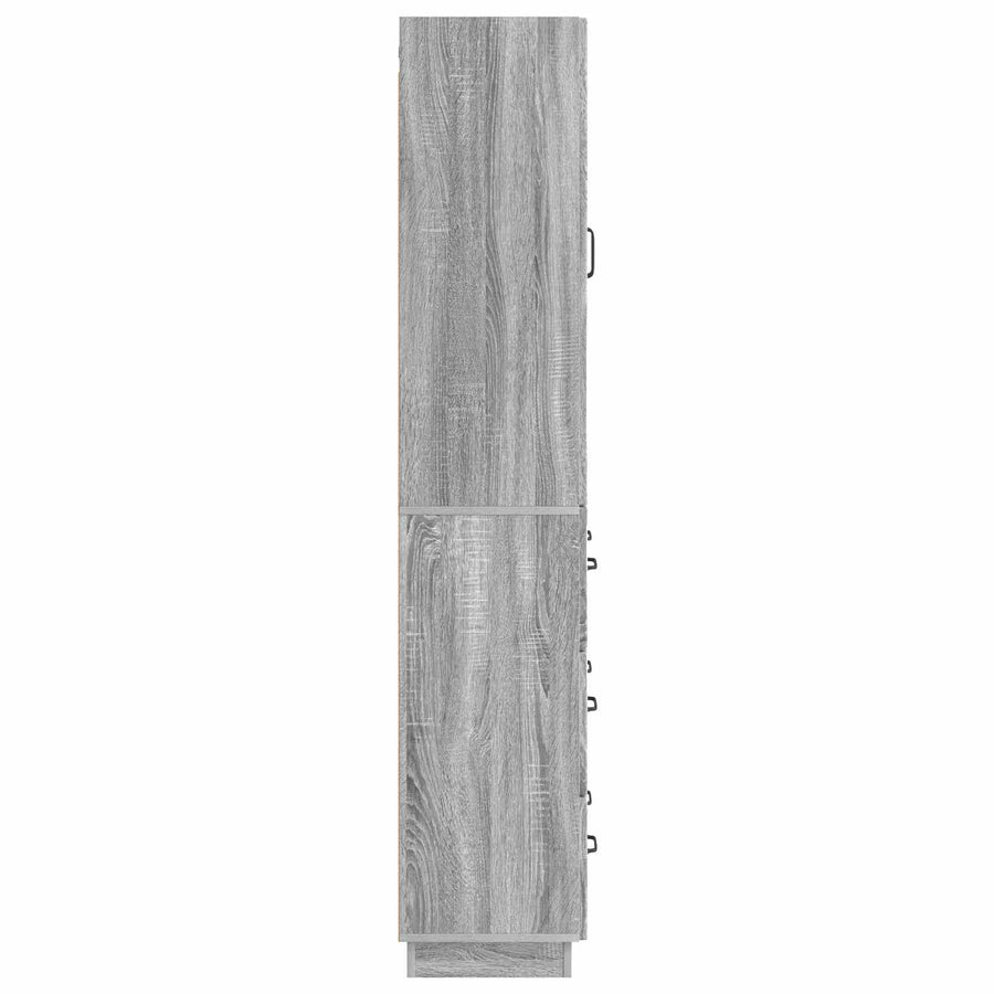 Kastenset 2 pcs Grijs Sonoma 66 x 34,5 x 87 cm Bewerkt hout