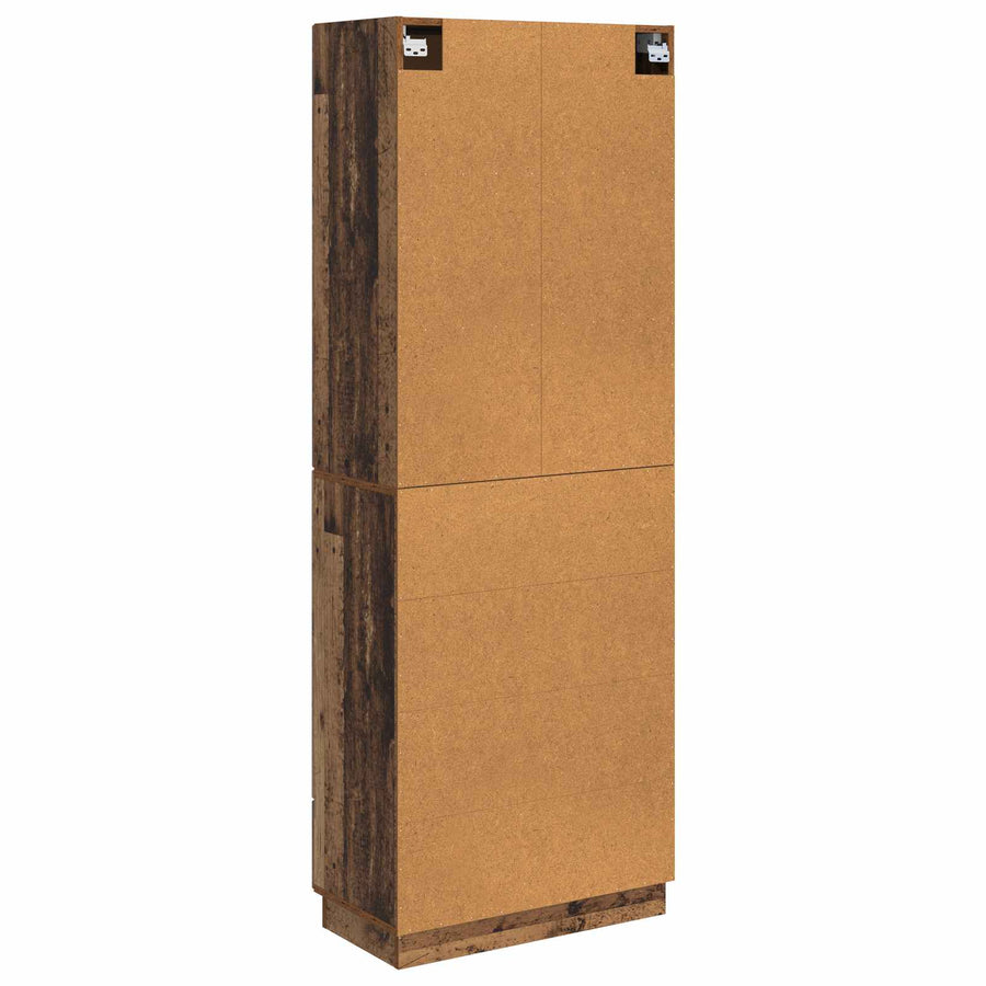 Kastenset 2 pcs Oud hout 66 x 34,5 x 87 cm Bewerkt hout