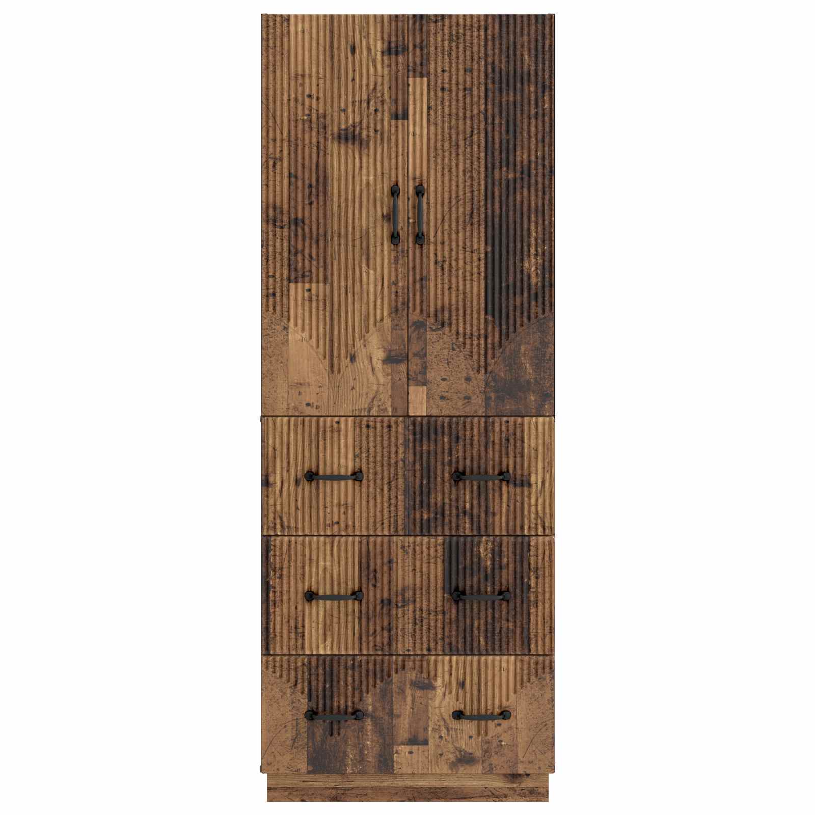 Kastenset 2 pcs Oud hout 66 x 34,5 x 87 cm Bewerkt hout