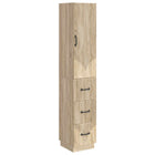 Kastenset 2 stuks 33x34,5x87 cm bewerkt hout