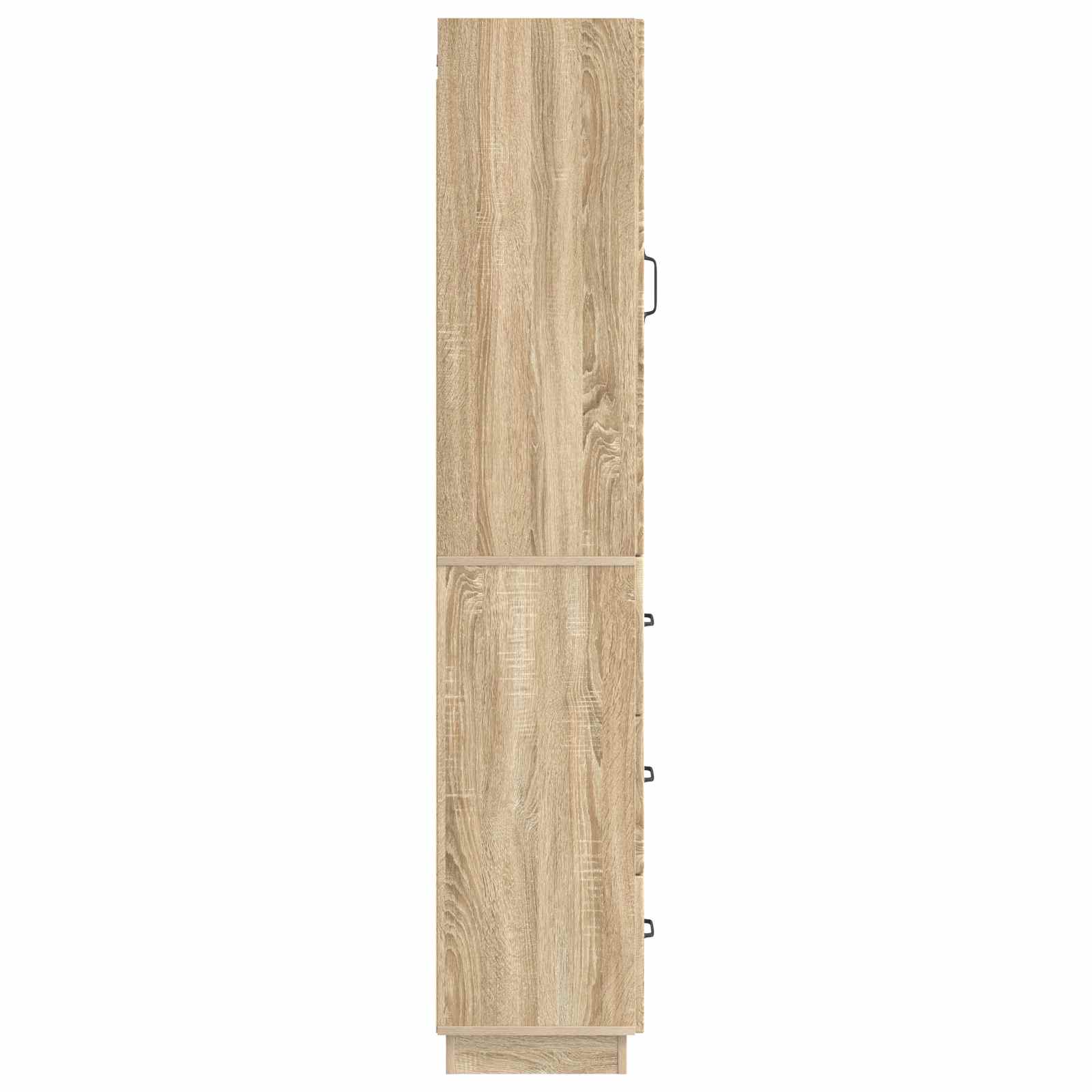 Kastenset 2 pcs Sonoma Eiken 33 x 34,5 x 87 cm Bewerkt hout