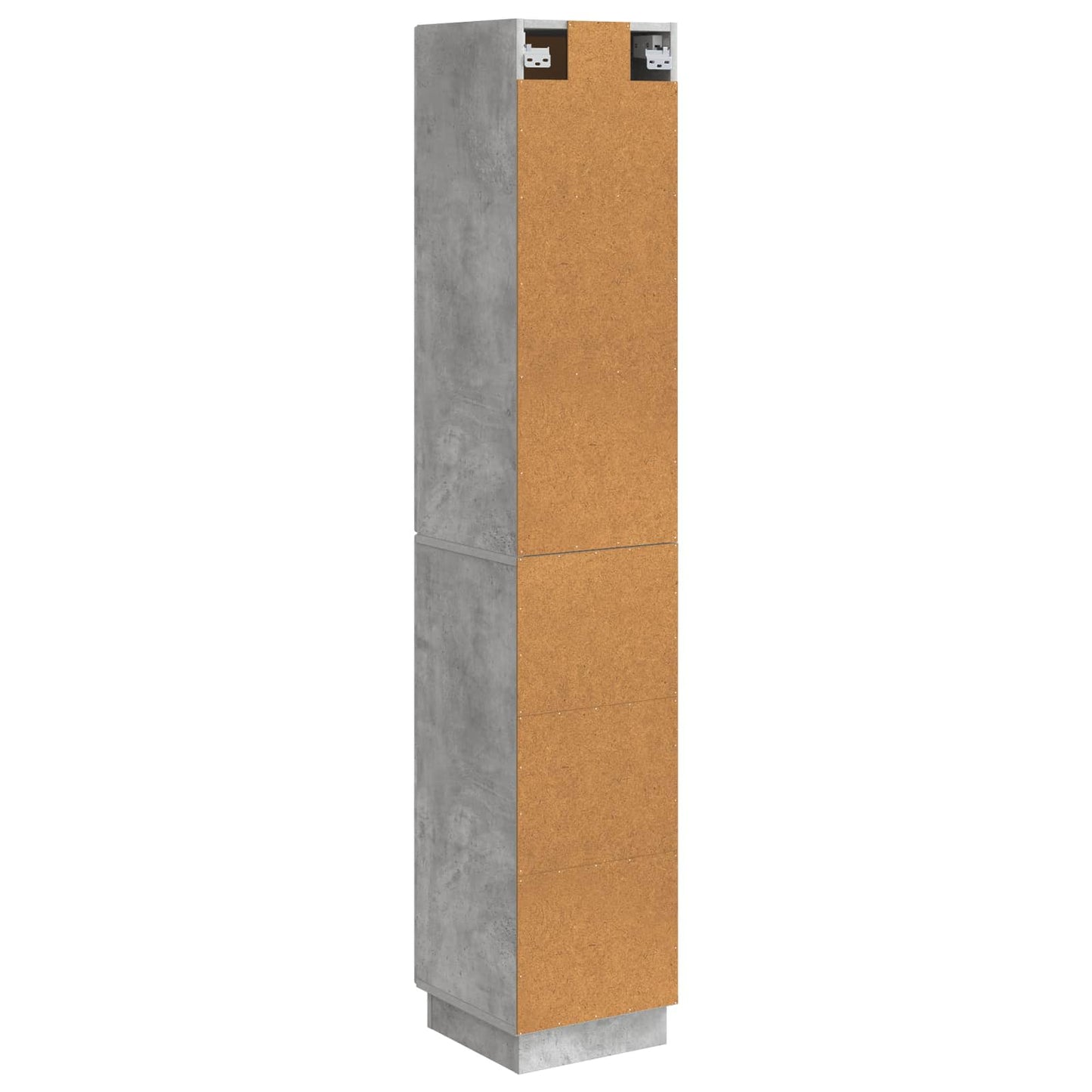 Kastenset 2 pcs Betongrijs 33 x 34,5 x 87 cm Bewerkt hout